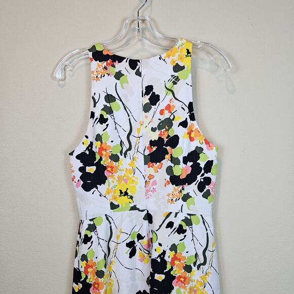 Banana Republic Floral Maxi Dress Sleeveless Silky Garden Party Long Art Size 6 - Picture 11 of 16